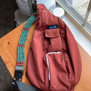 KAVU Original Rope Bag Sling Pack with Adjustable Rope Shoulder Strap